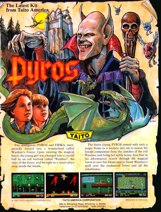 Pyros (US) Arcade Game Cover